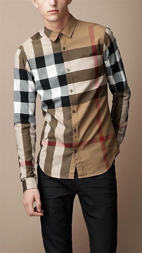 mens burberry tahirt|burberry formal shirt men.